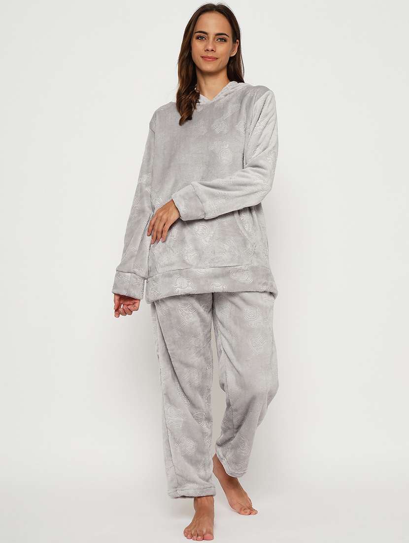women long sleeve self-designed nightwear set - 21564081 -  Standard Image - 1