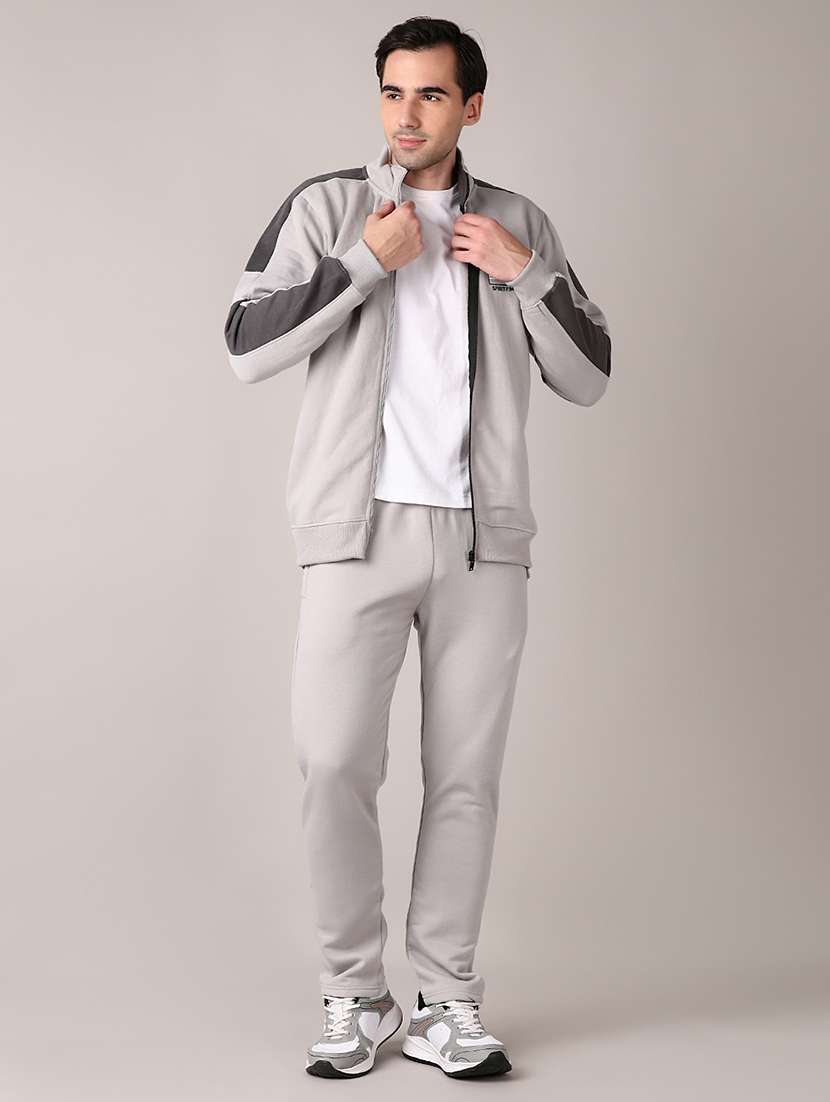 men color block full length track suit - 21564112 -  Standard Image - 1