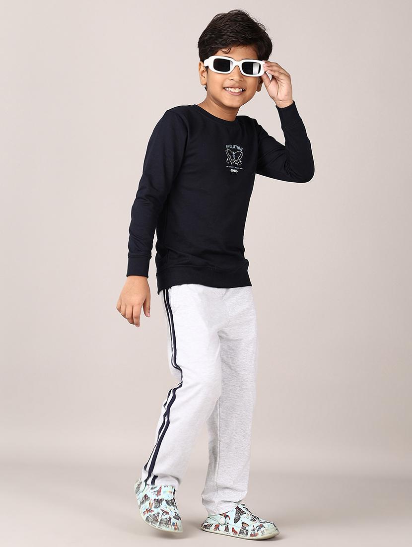 boys grey solid pyjamas - 21564161 - Standard Image - 4