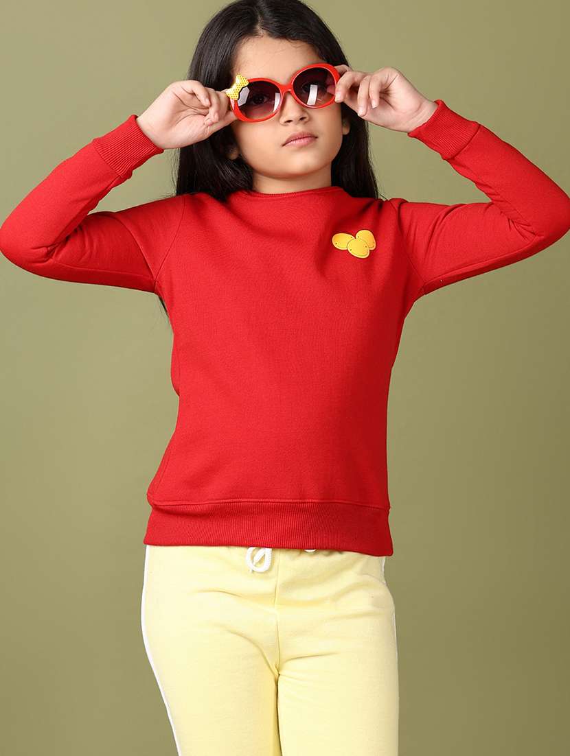 girls front & back print long sleeve sweatshirt - 21564851 -  Standard Image - 1