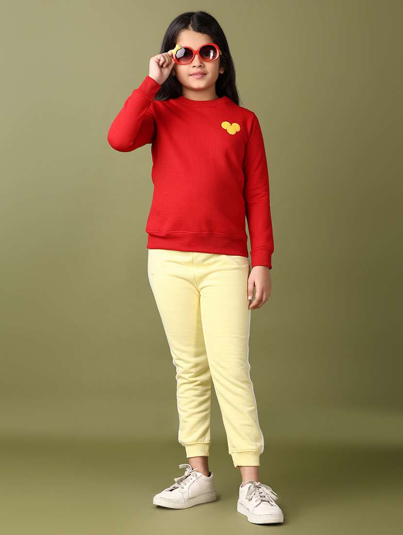 girls front & back print long sleeve sweatshirt - 21564851 -  Standard Image - 4