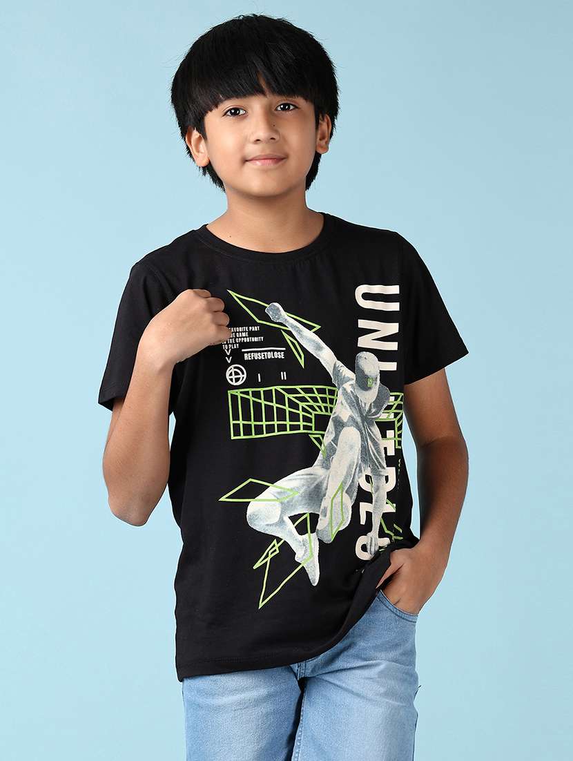boys graphic print short sleeve t-shirt - 21564859 -  Standard Image - 1