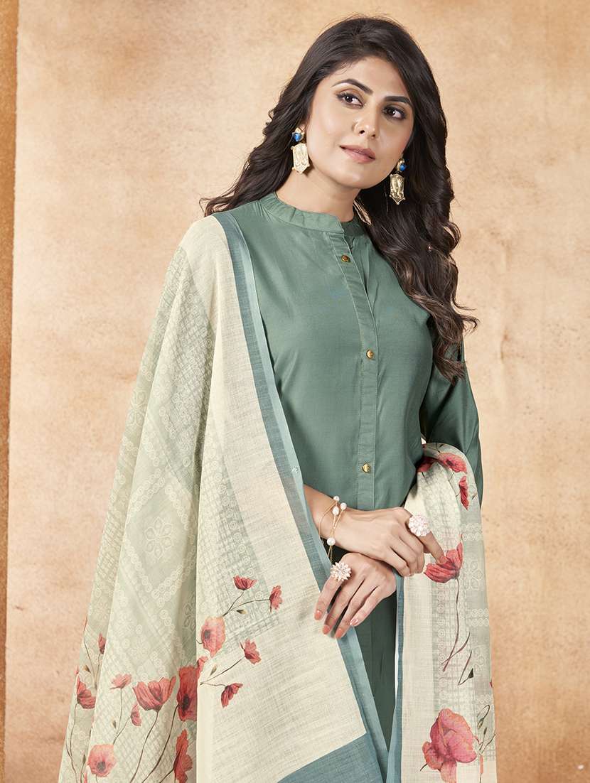 women solid kurta salwar set with dupatta set - 21565108 - Standard Image - 4