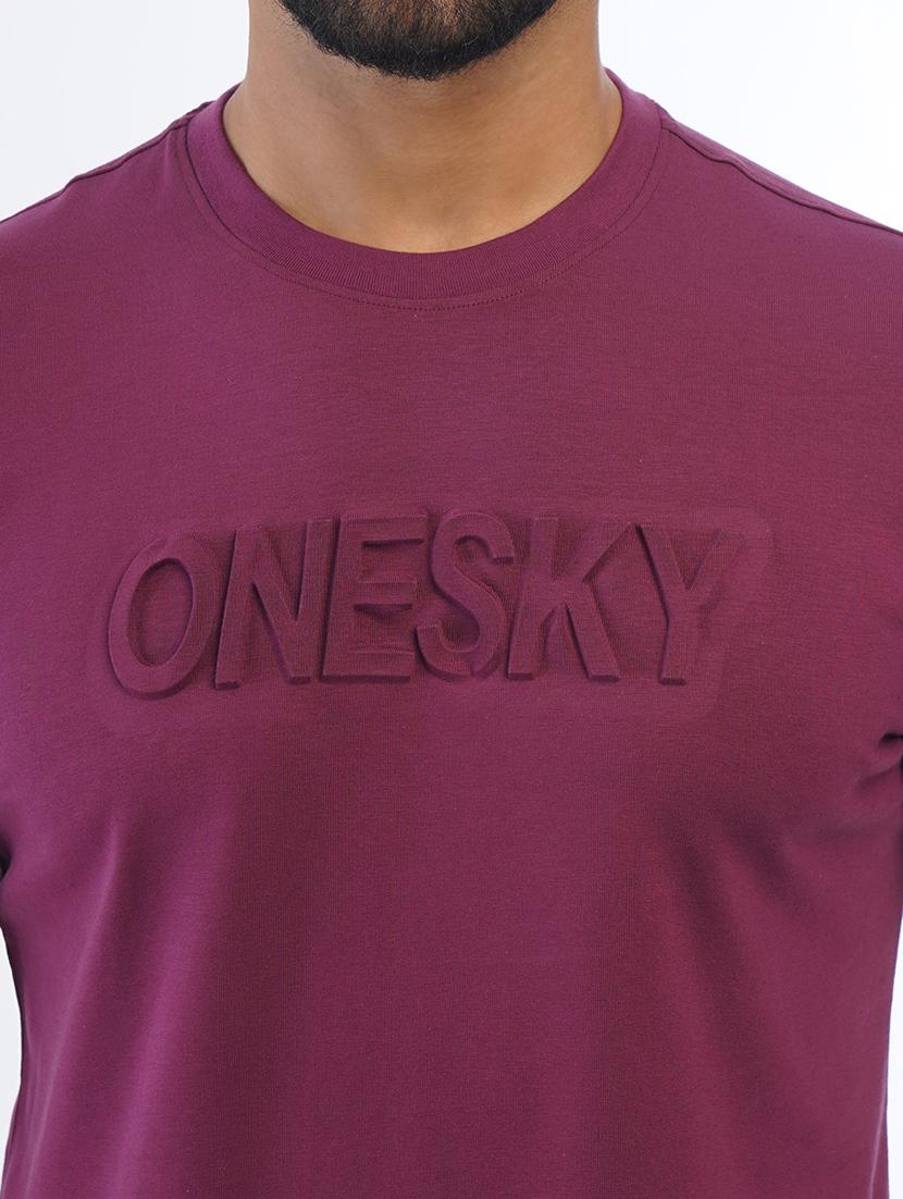 men round neck typographic short sleeve t-shirt - 21565149 - Standard Image - 4