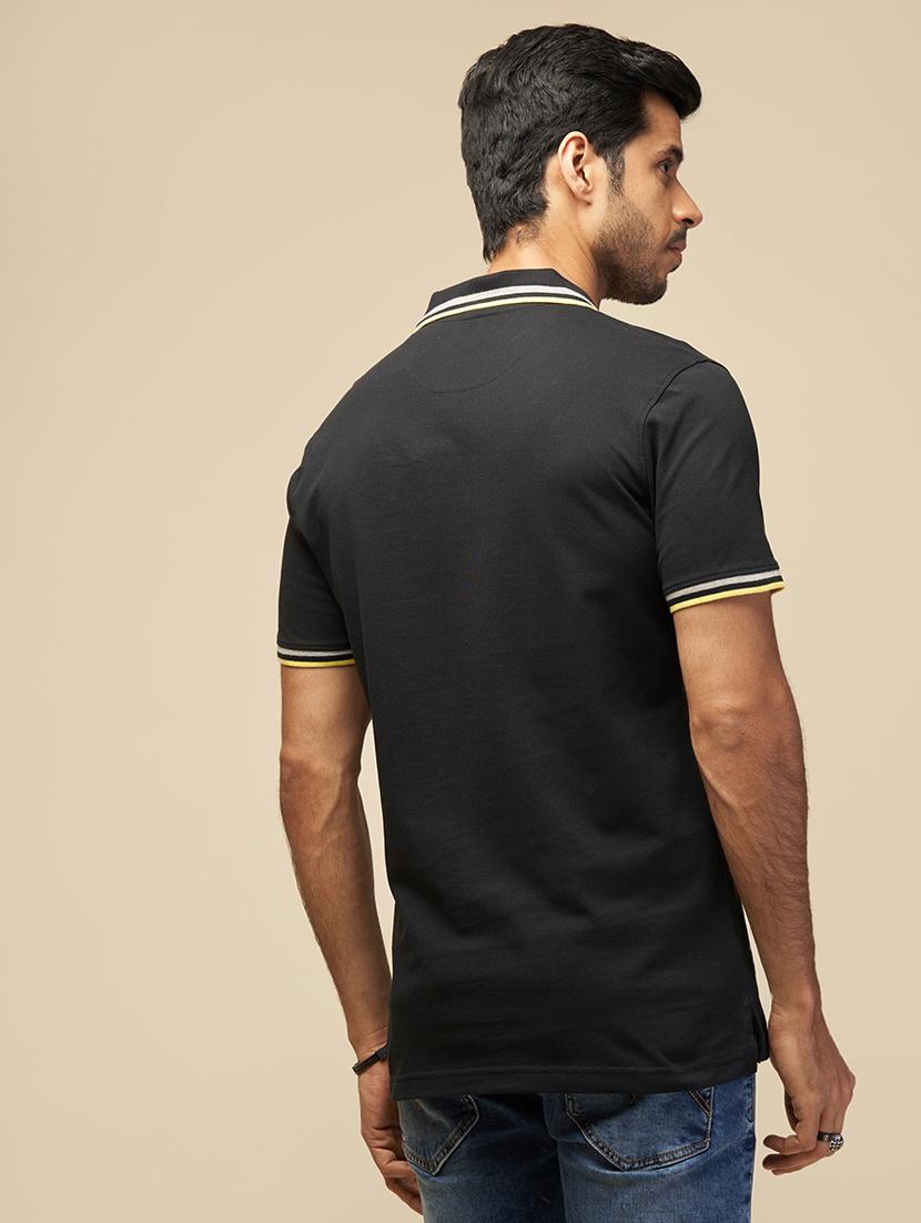 men solid short sleeves polo t-shirt - 21565152 -  Standard Image - 1