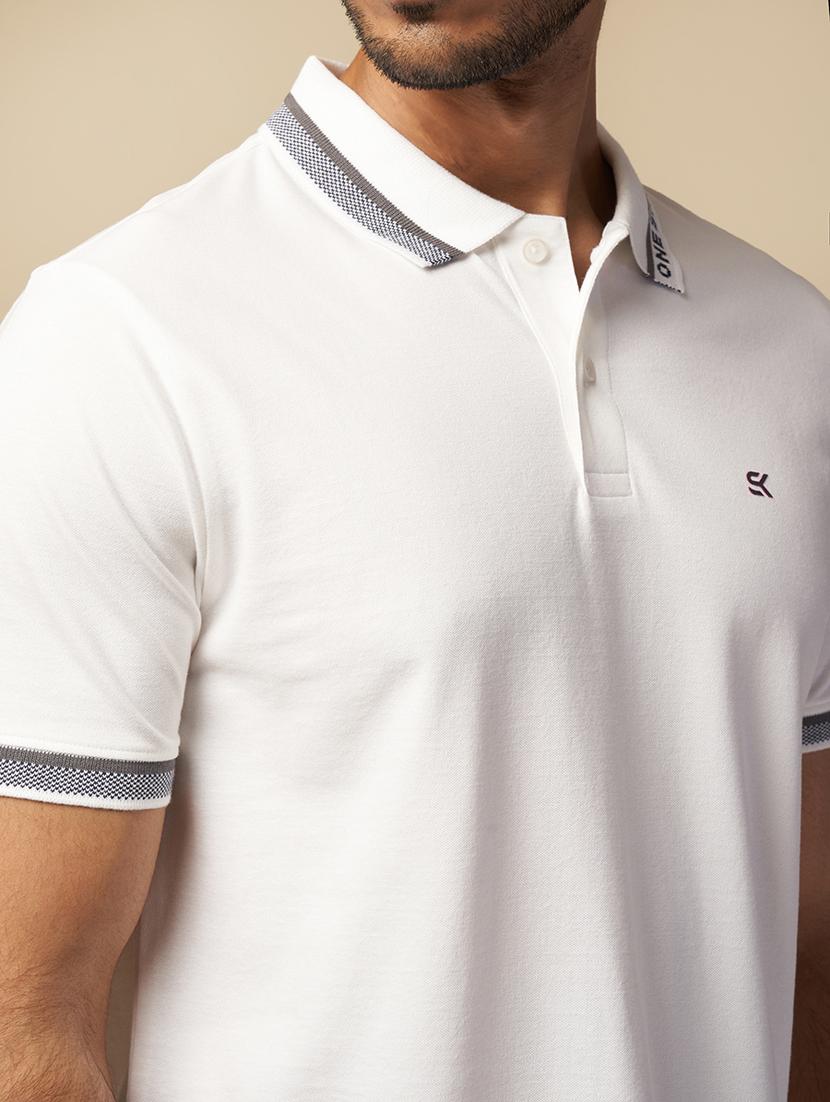 men solid short sleeves polo t-shirt - 21565159 - Standard Image - 4