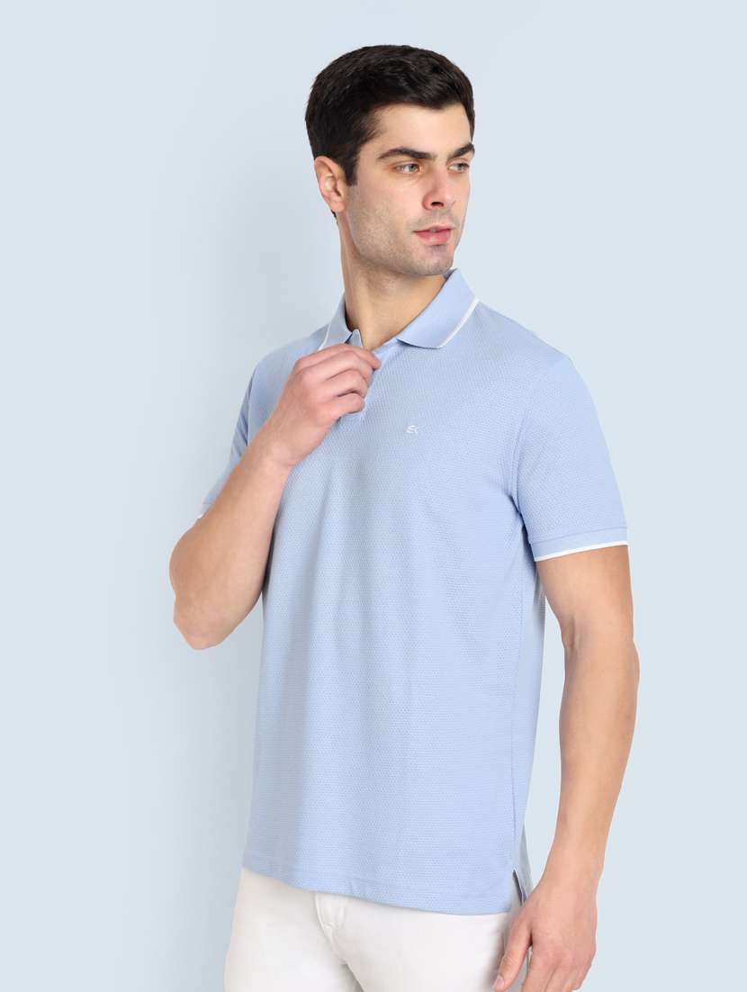 men solid short sleeves polo t-shirt - 21565160 -  Standard Image - 1