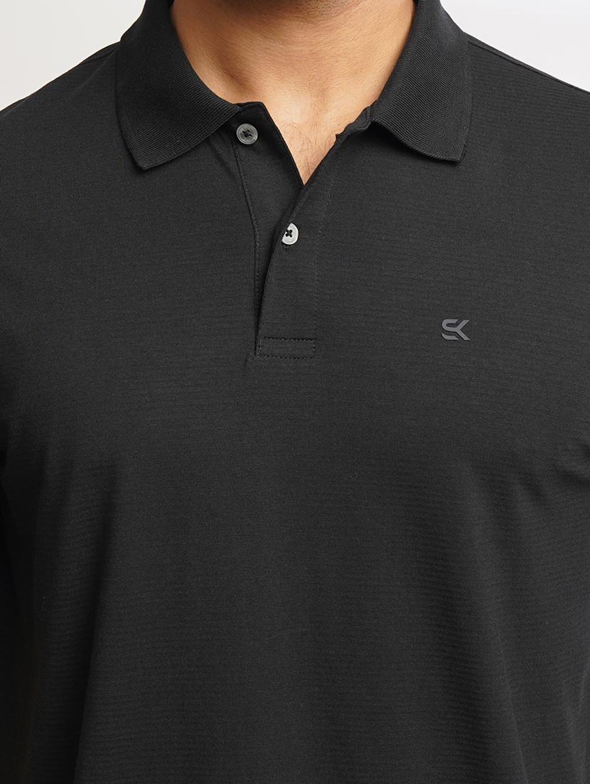 men solid short sleeves polo t-shirt - 21565171 - Standard Image - 4