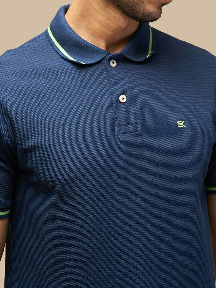 men solid short sleeves polo t-shirt - 21565182 - Standard Image - 4