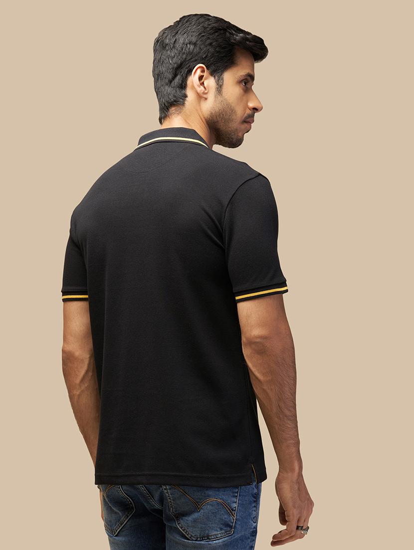 men solid short sleeves polo t-shirt - 21565183 - Standard Image - 1