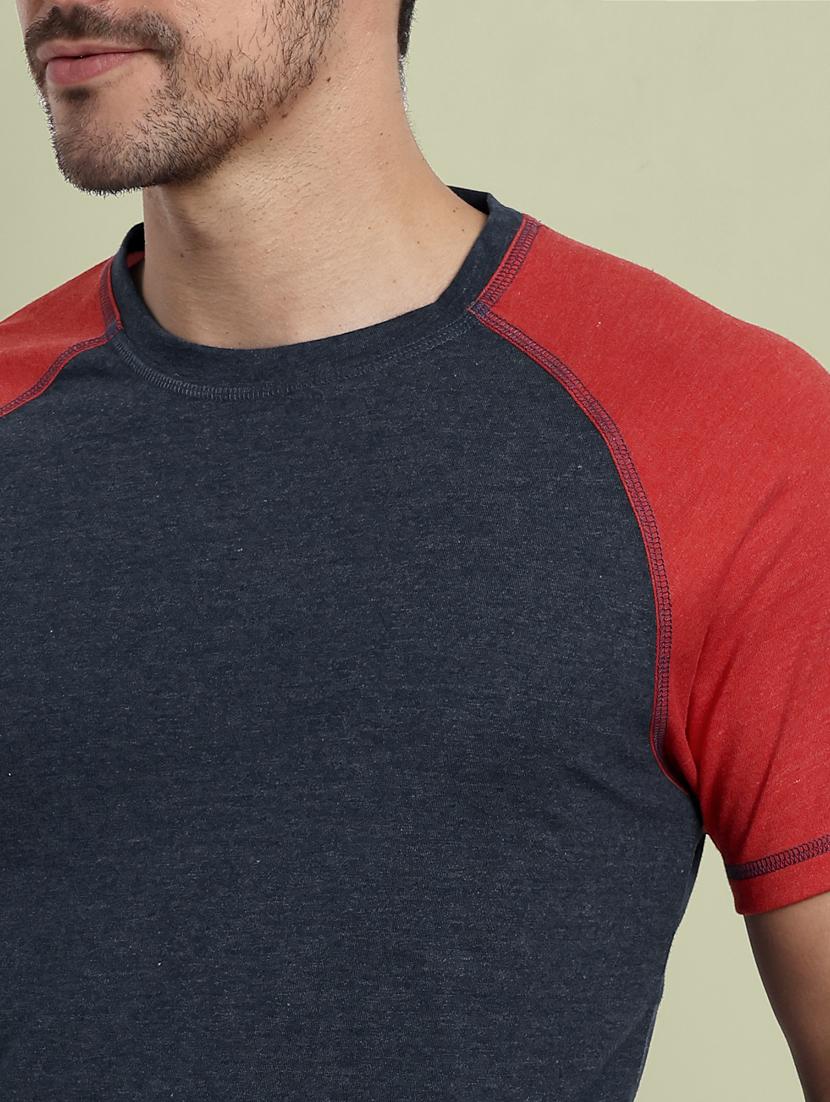 men round neck color block t-shirt - 21565184 - Standard Image - 4