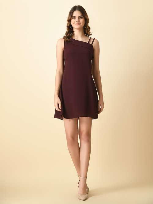 women sleeveless solid a-line dress - 21565406 -  Standard Image - 0