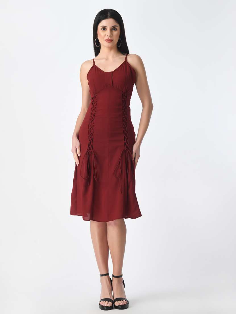 women solid sleeveless sheath dress - 21565503 - Standard Image - 1