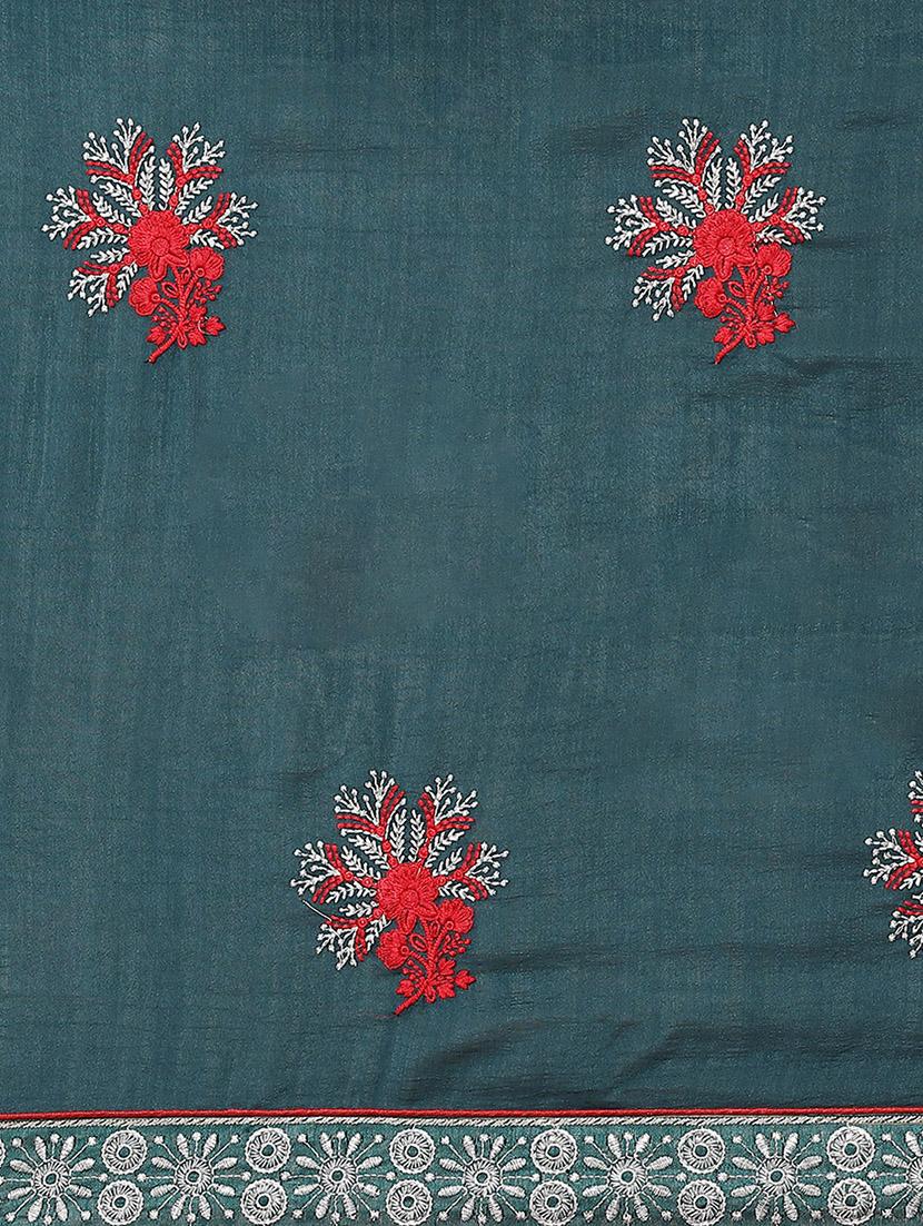 women embroidered bordered saree - 21565694 - Standard Image - 4