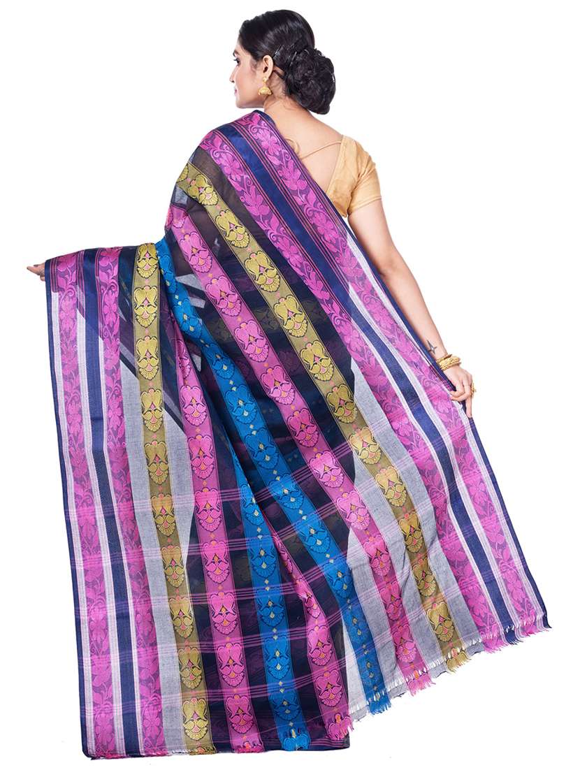 women self design tant saree - 21566526 - Standard Image - 1