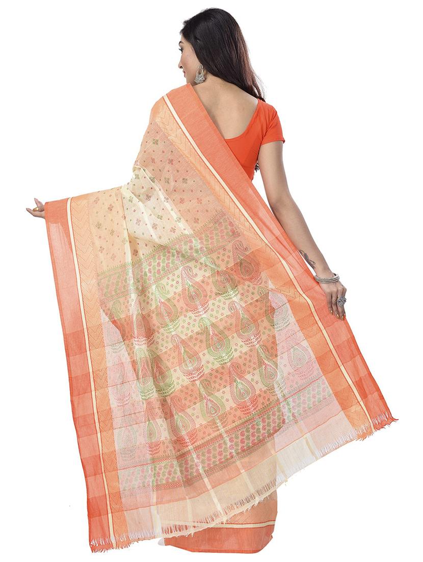 women self design tant saree - 21566564 - Standard Image - 1