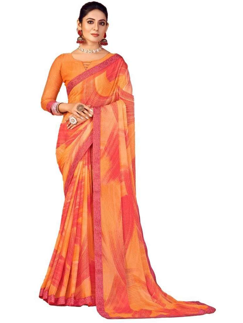women abstract print saree  - 21567396 -  Standard Image - 1