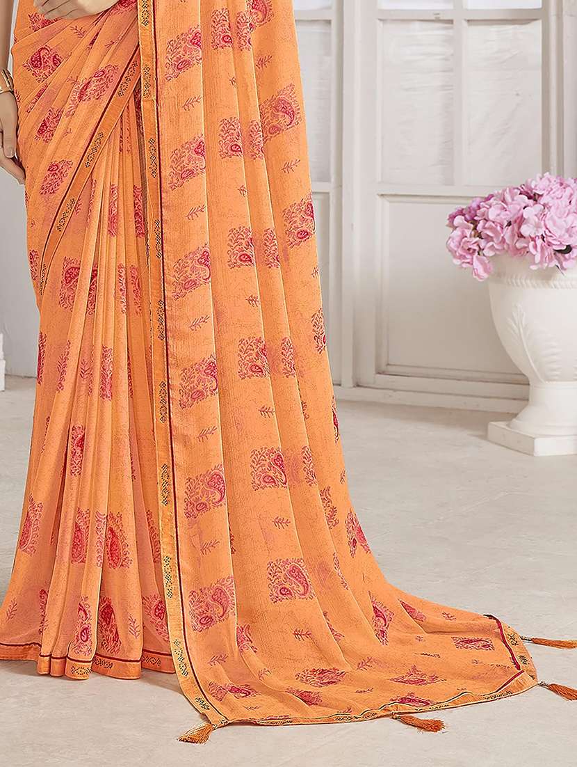women printed embellished saree - 21567429 -  Standard Image - 4