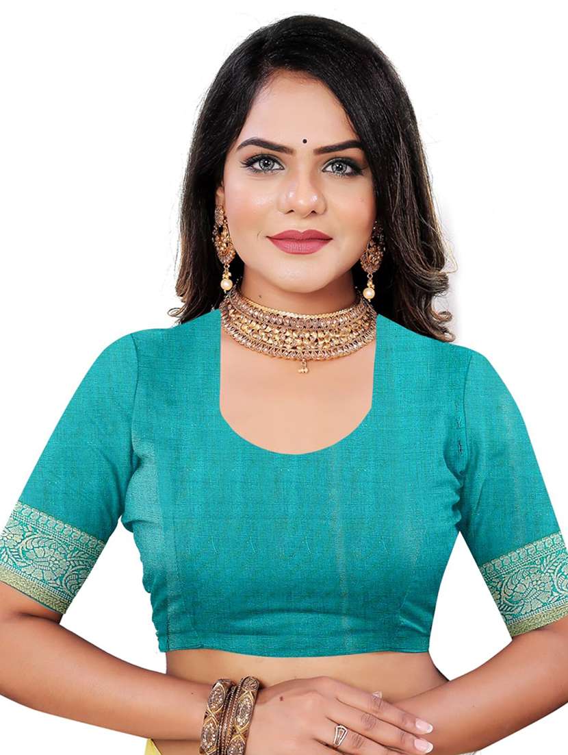 women solid with bordered saree - 21567441 -  Standard Image - 4