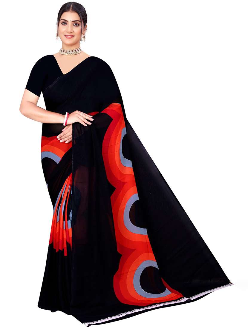 women geometric printed saree - 21567539 - Standard Image - 1