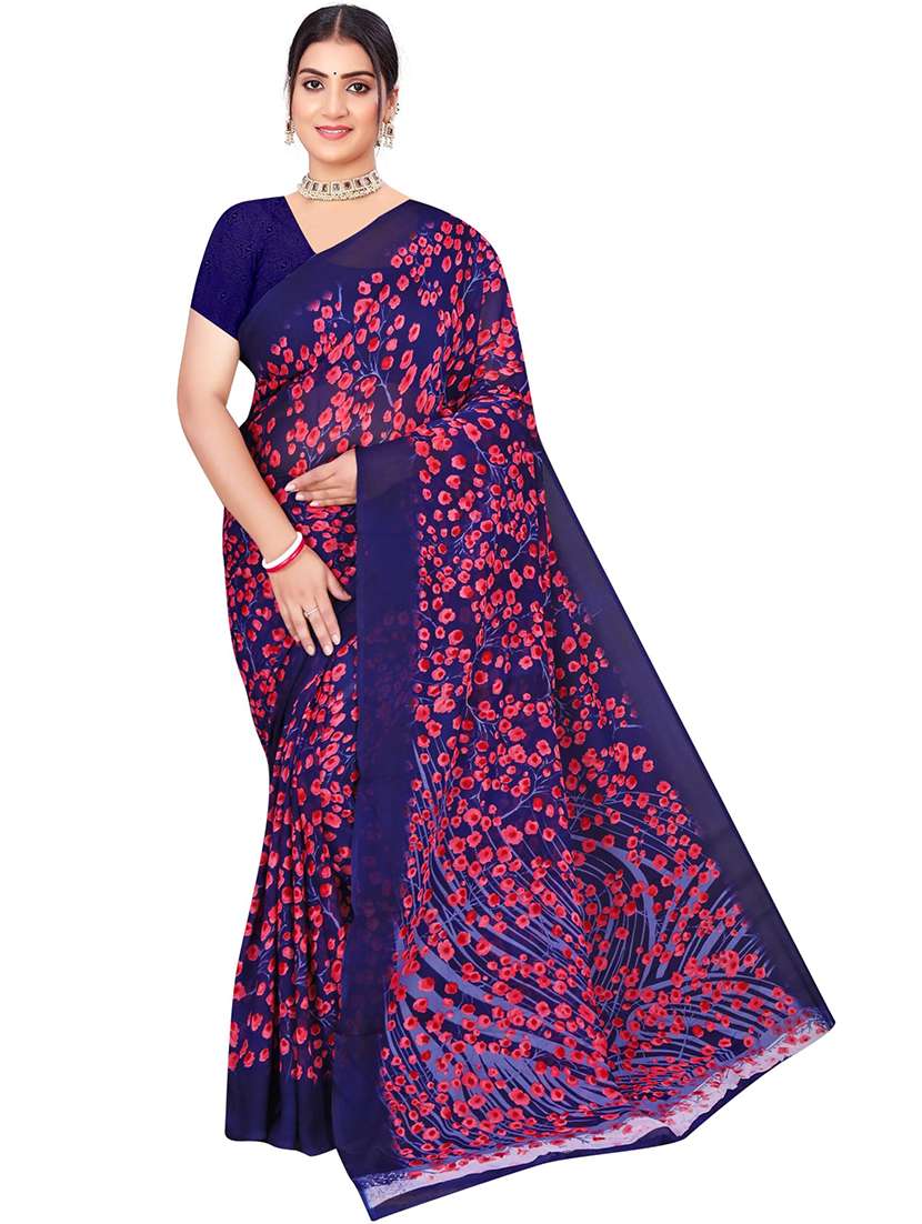 women floral printed saree  - 21567559 -  Standard Image - 1