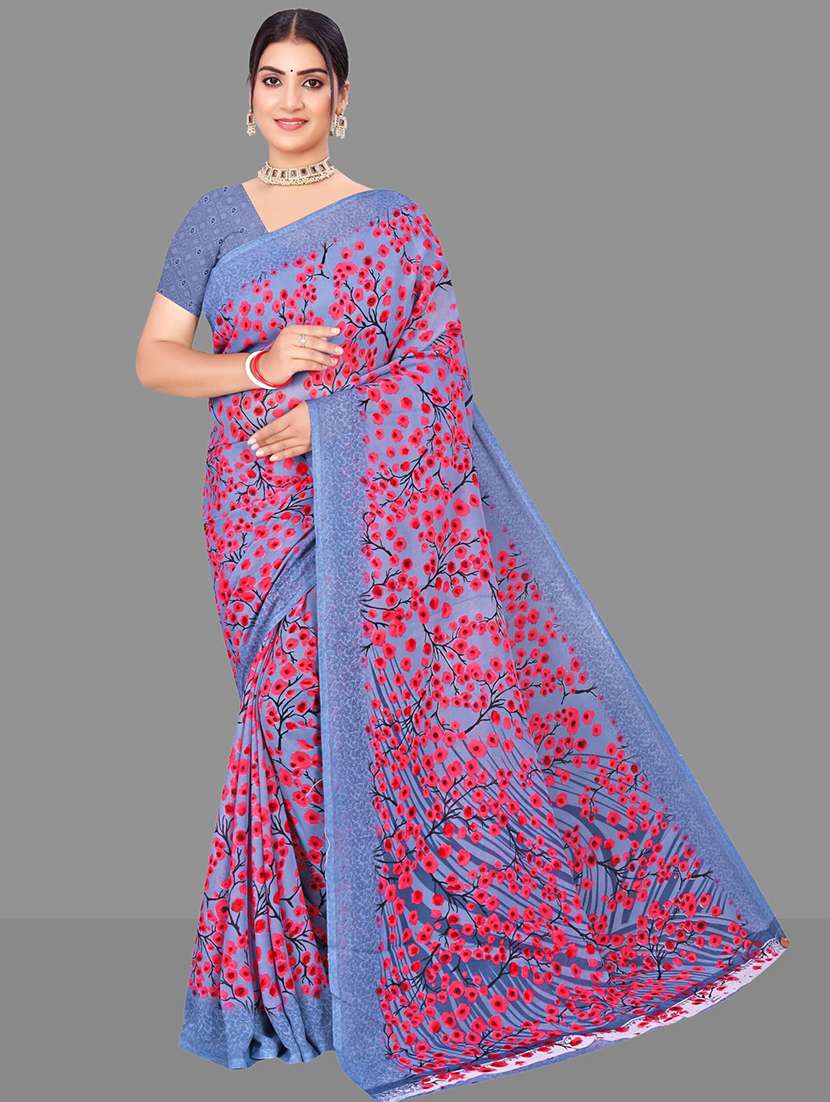 women floral printed saree - 21567561 - Zoom Image - 0