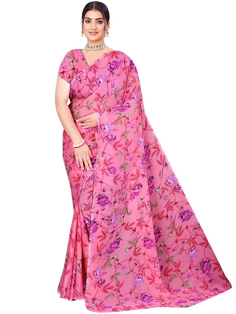 women floral printed saree  - 21567564 -  Standard Image - 1