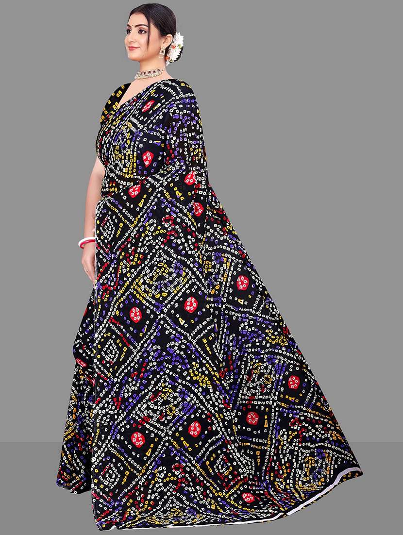 women bandhani printed saree - 21567570 - Standard Image - 1