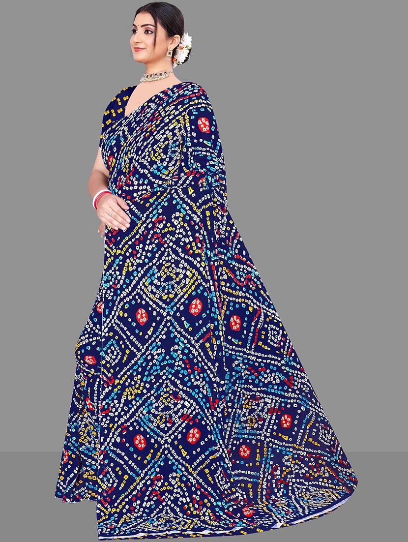 women bandhani printed saree  - 21567571 -  Standard Image - 1