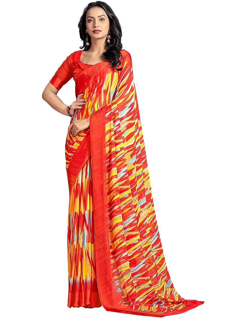 women red printed saree - 21567622 -  Standard Image - 1