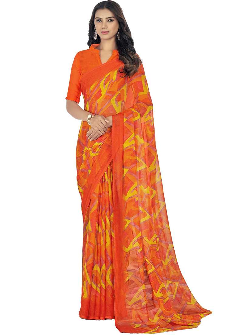 women printed saree  - 21567738 -  Standard Image - 1
