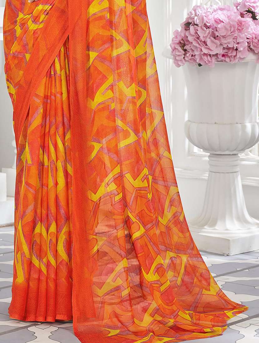 women printed saree  - 21567738 -  Standard Image - 4
