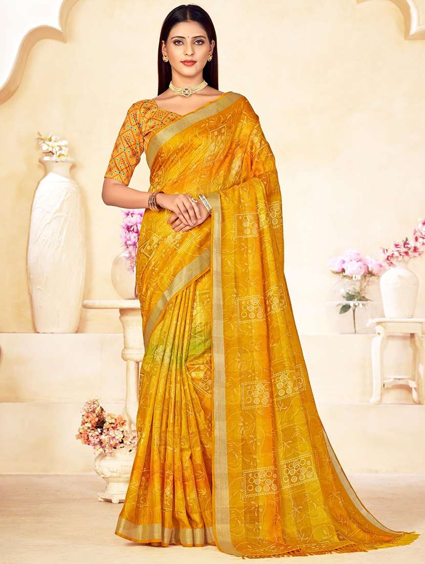 women printed saree