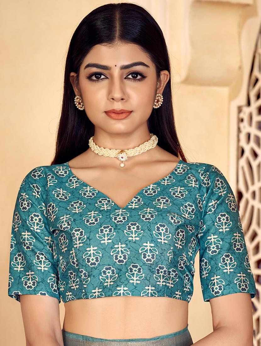 women printed saree - 21567760 - Standard Image - 4