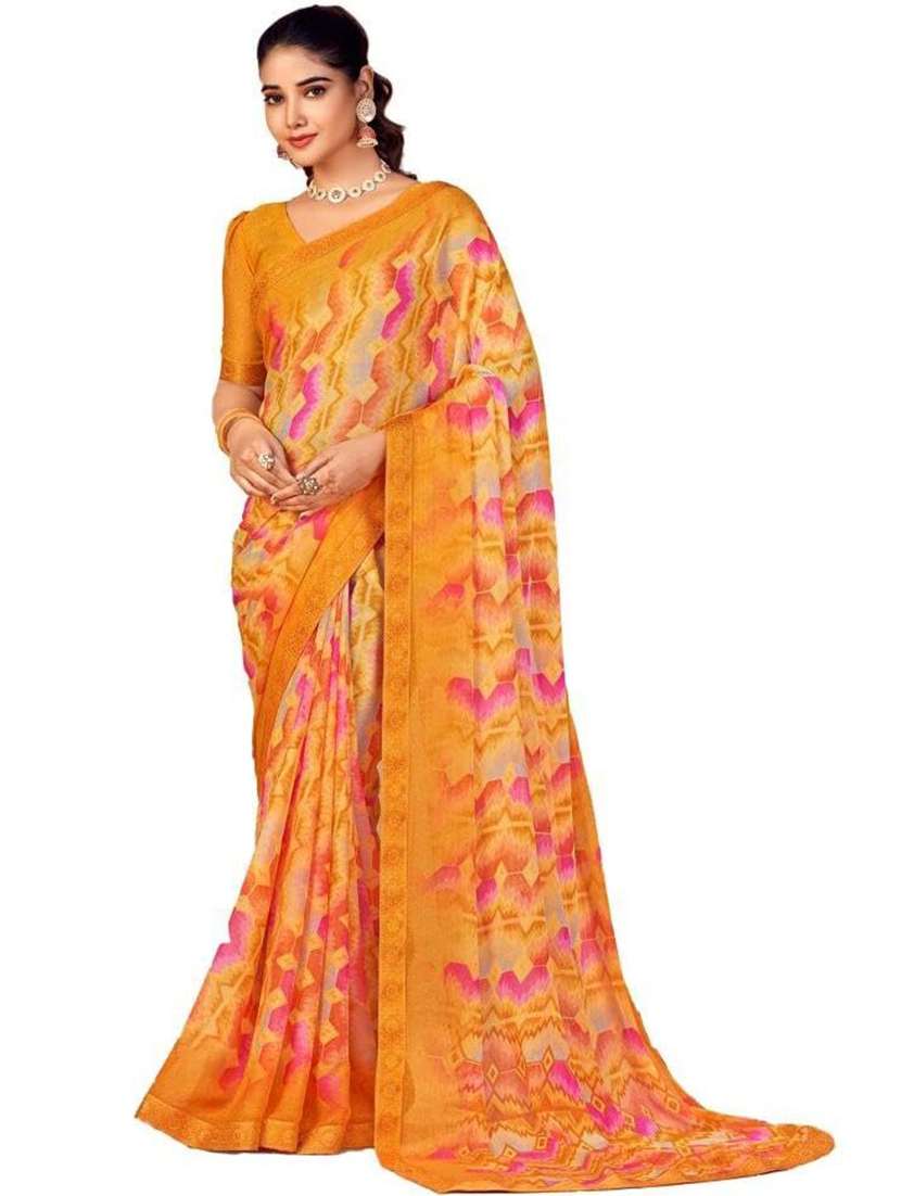 women printed saree - 21567768 - Standard Image - 1