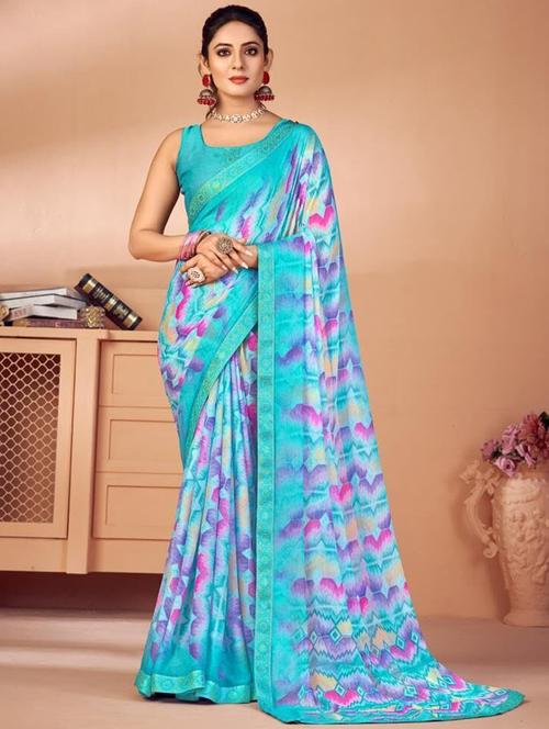 women printed saree - 21567769 - Standard Image - 0