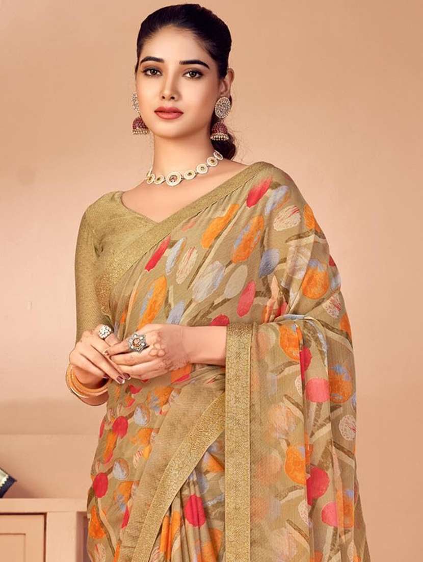 women printed saree - 21567770 -  Standard Image - 1