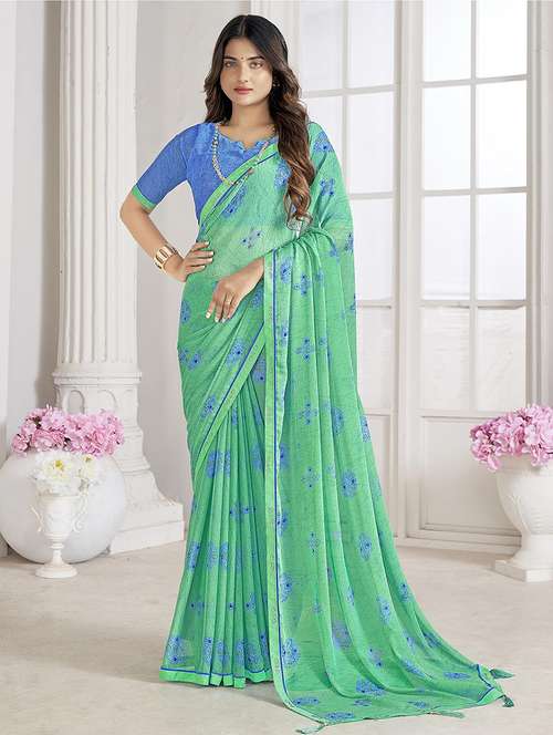 women printed saree - 21567775 - Standard Image - 0