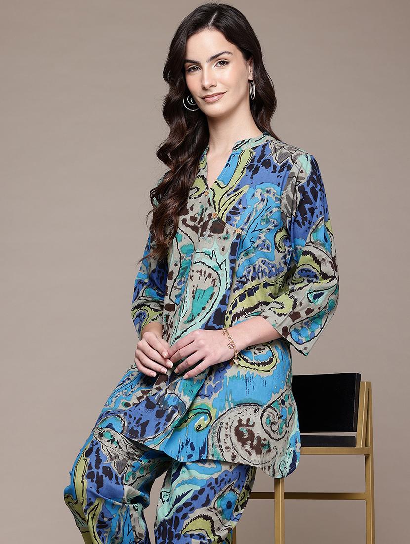 women multi color printed co-ord set - 21567824 - Standard Image - 4