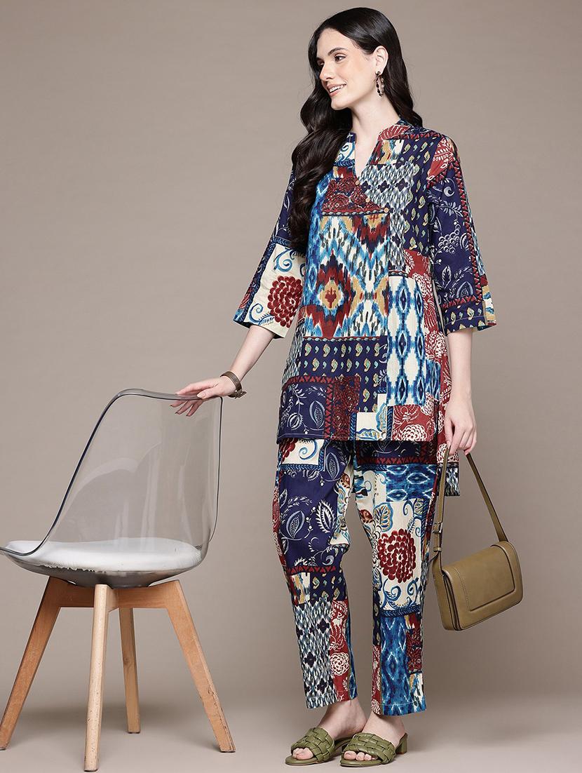 women multi color printed co-ord set - 21567825 - Standard Image - 1