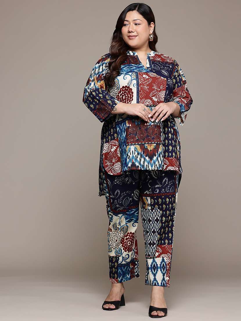 women multi color printed co-ord set - 21567830 - Standard Image - 1