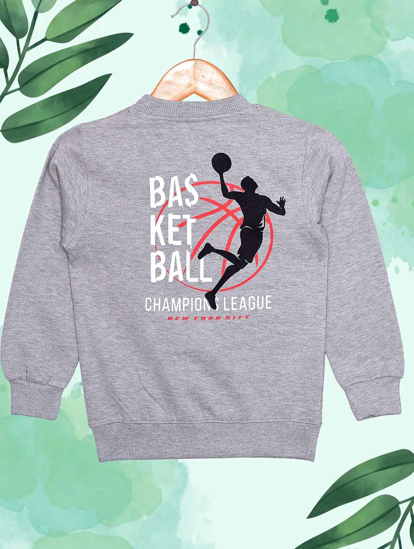 boys long sleeves front & back print sweatshirt - 21567844 - Standard Image - 1