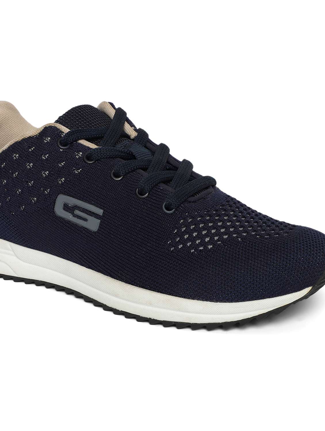 men navy blue running sport shoes - 21567862 -  Standard Image - 4