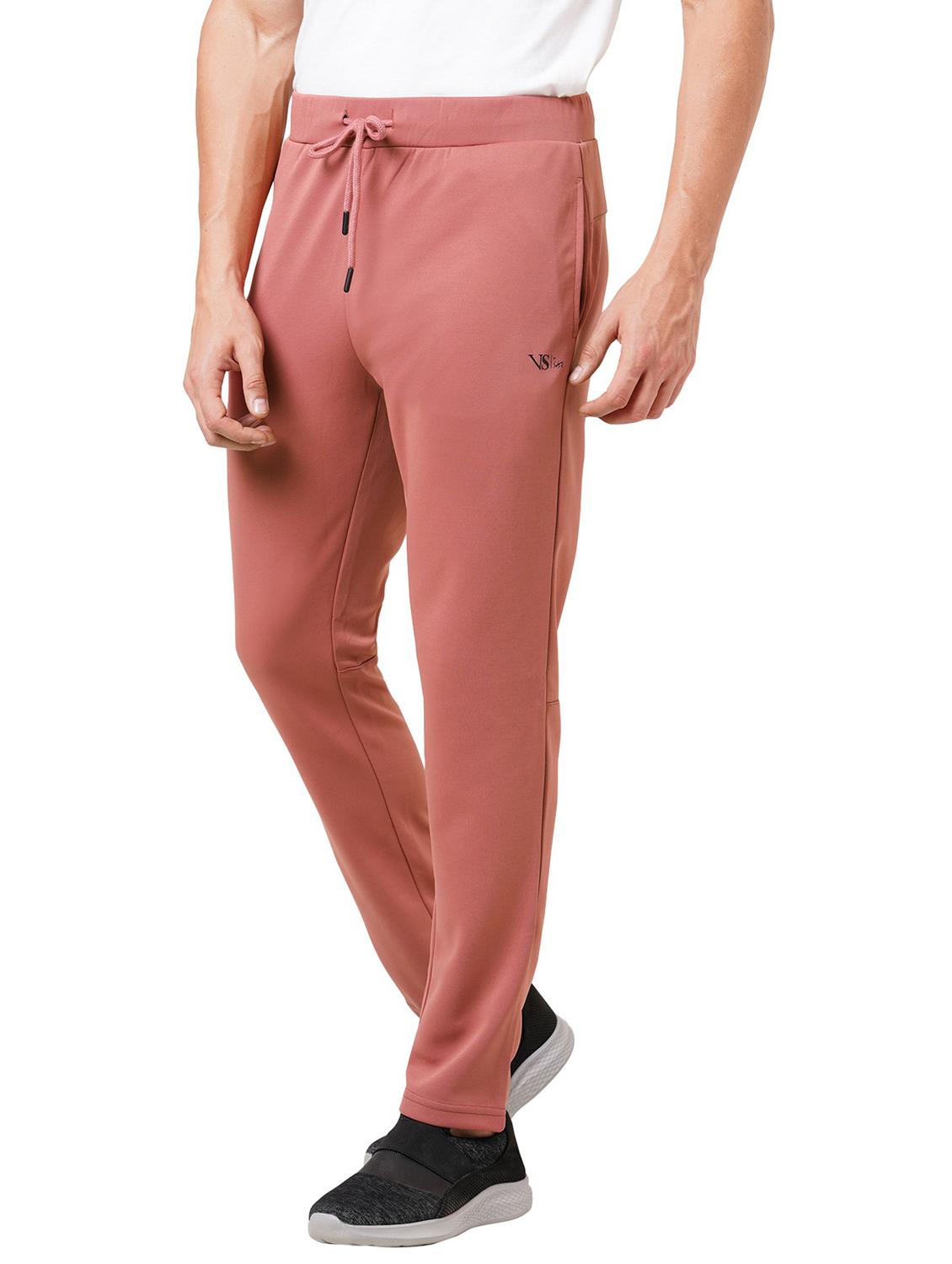 pink polyester  ankle length track pant - 21567930 -  Standard Image - 1