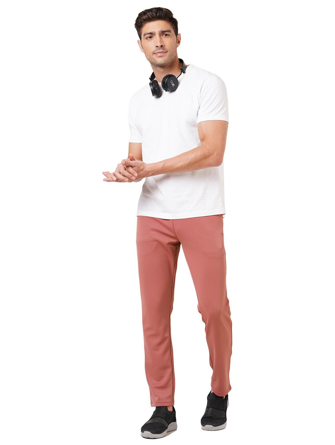 pink polyester ankle length track pant - 21567930 - Standard Image - 4