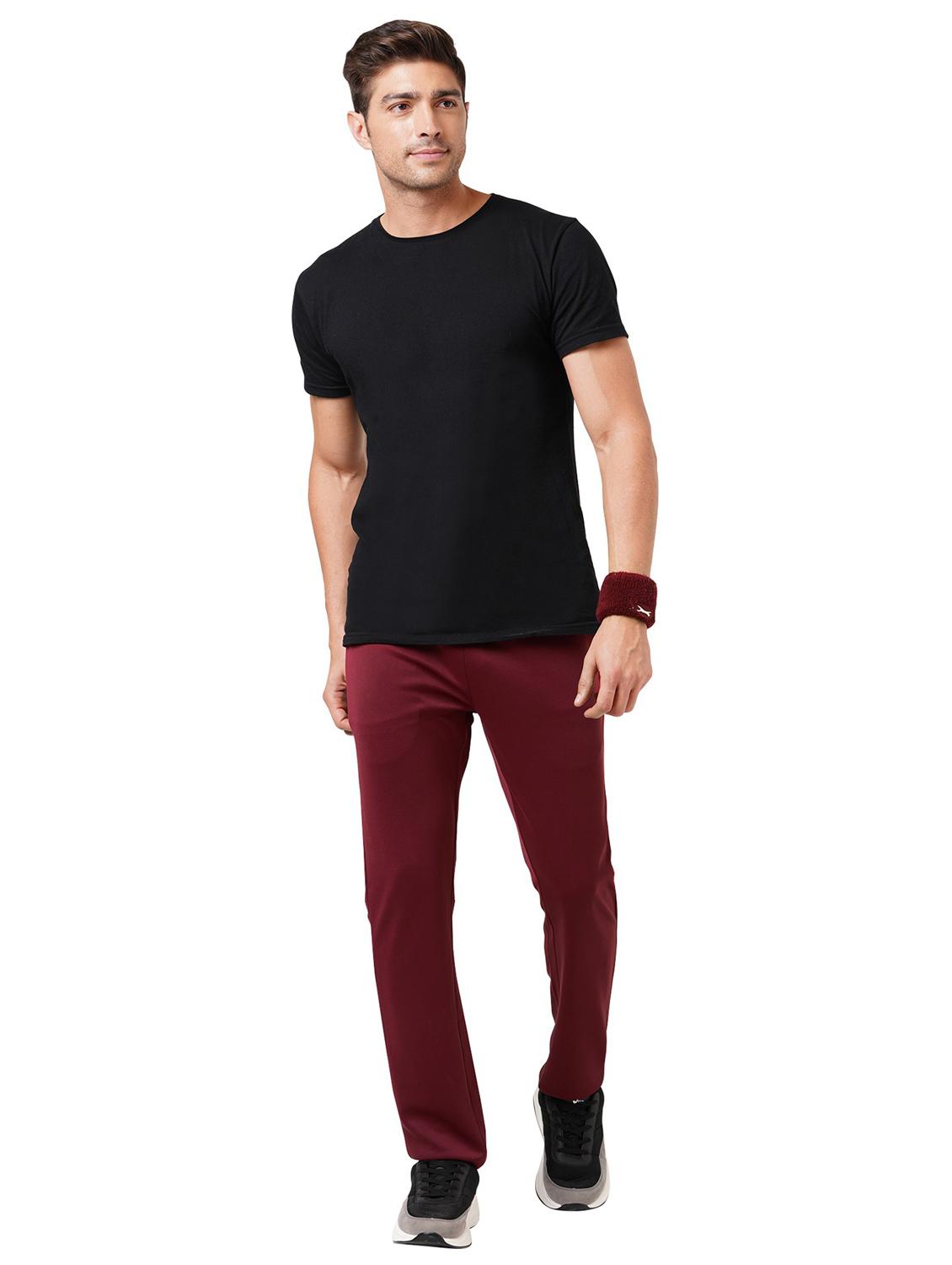 maroon polyester ankle length track pant - 21567931 - Standard Image - 4