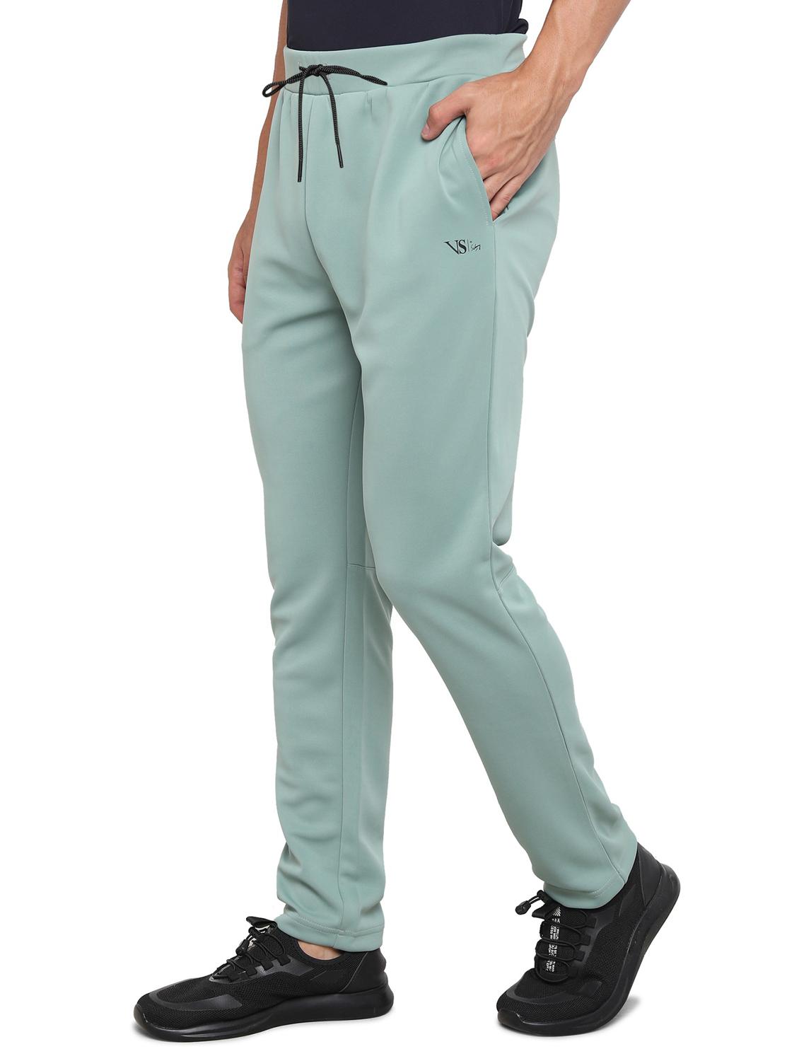 olive polyester ankle length track pant - 21567949 - Standard Image - 1