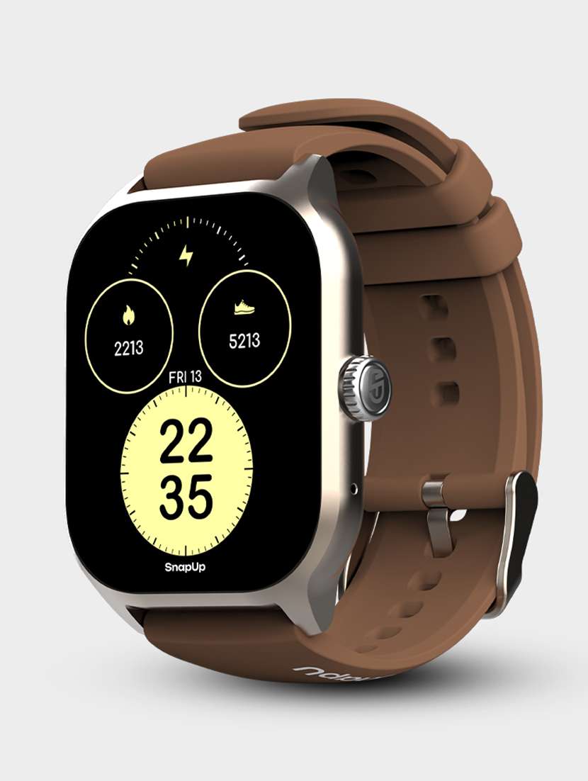 snapup horizon pro bluetooth calling smartwatch (champagne brown)