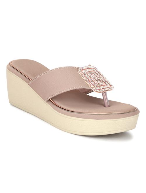 women beige platforms wedge - 21568309 - Standard Image - 0