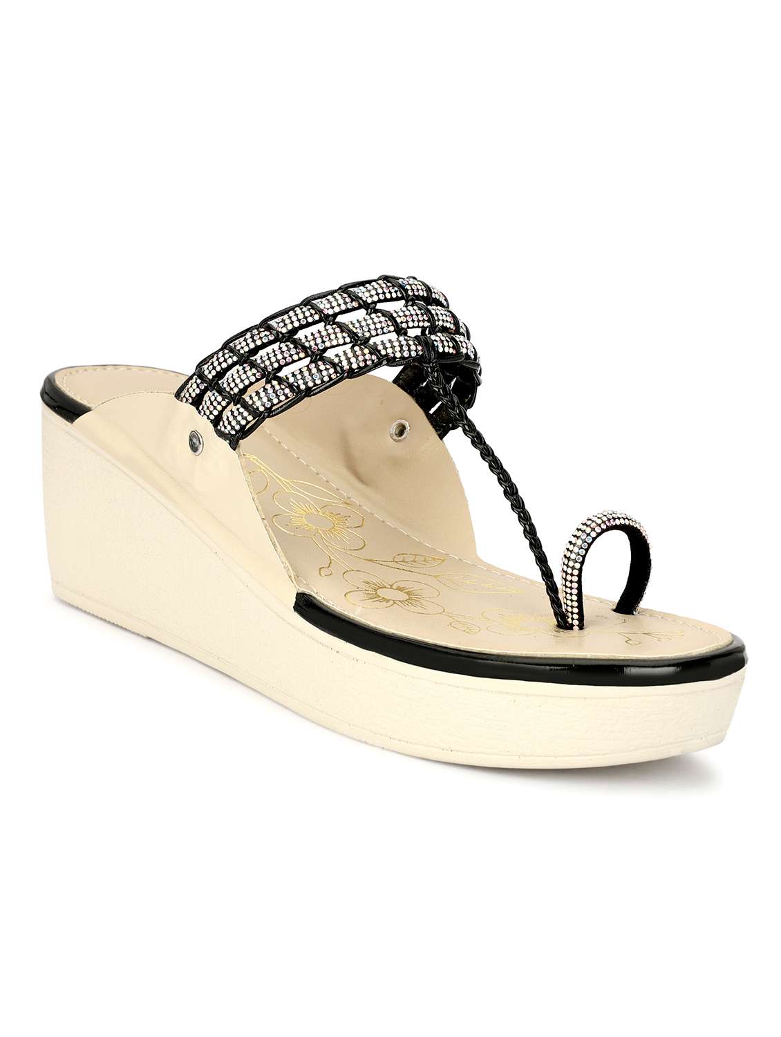 women black platforms wedge